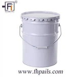 5 gallon 25 gallon fém vödrök virág fedéllel